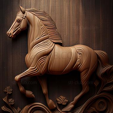 3D model st Kashmir horse famous animal (STL)